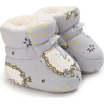 Dětská sálová obuv Zimní novorozenecké capáčky - různé motivy Barevná varianta: Jednorožci, Velikost: 13-18 m