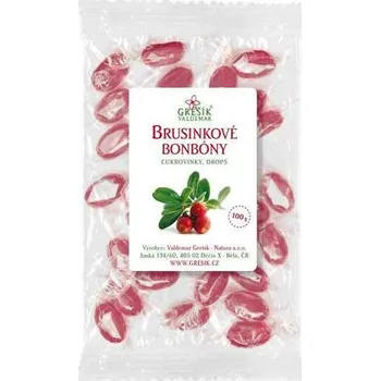 Bonbon Brusinkové bonbóny 100 g - Valdemar Grešík (Cukrovinky, Drops)
