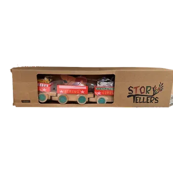 Vláček a vláčkodráha Dřevěný vláček se zvířaty