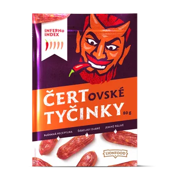 Sušené maso LIONFOOD Čertovské tyčinky