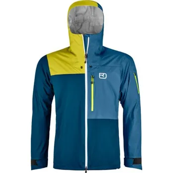 Pánská větrovka Pánská bunda Ortovox 3L ORTLER JACKET - petrolejová S