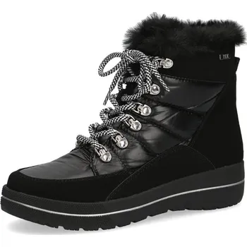 Dámská zimní obuv Sněhule s texovou membránou 9-9-26240-29-019 Caprice černé Barva: black comb, Velikost: 38,5