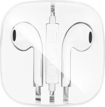 Sluchátka Stereo sluchátka pro Apple iPhone Jack 3,5 mm bílá