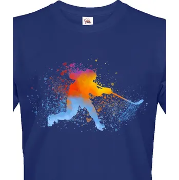 Pánské tričko Pánske tričko Hokej, Barva Modrá, Velikost XL, Canvas Pánské tričko s krátkým rukávem Bezvatriko.cz 1628