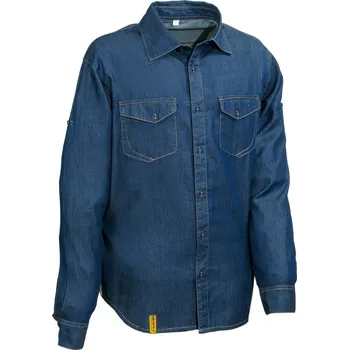 pracovní tričko Pracovní košile COFRA VIRTON Barva: Tmavě modrá, Velikost: 2XL