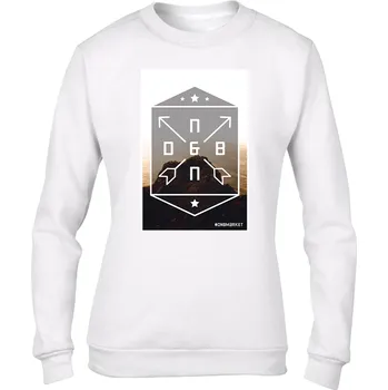 Dámská mikina DNBMARKET.CZ Dámská mikina bez kapuce DnbMount černá / bílá Velikost: XXL, Barva: Bílá