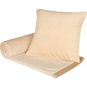 deka SCANquilt pléd ROYAL zic zac smetanová střední 150 x 200 cm