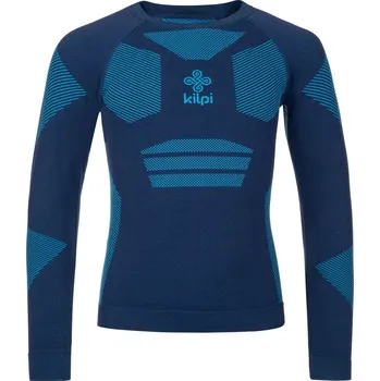 KILPI NATHAN-JB TMAVĚ MODRÁ dětské funkční termoprádlo, termo triko Velikost: 7