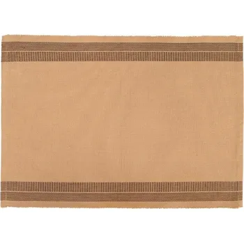 prostírání SCANquilt prostírání MURI bordura proužky béžovohnědá prostírání cca 30 x 45 cm