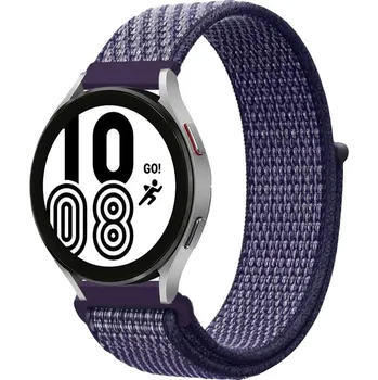 Nylonový provlékací sportovní řemínek 22mm pro Samsung / Huawei / Xiaomi / Garmin Barva: Fialová/modrá, Typ: 61