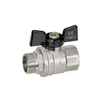 Vodovodní kohout Kohout kulový OREGON 307 MF 1/2", přímý, motýl, voda, Bugatti 03070060