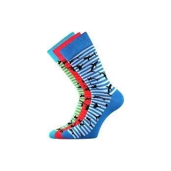 WEAREL 011 společenské ponožky Lonka - balení 3 páry Mix barev 29-31 (43-46)