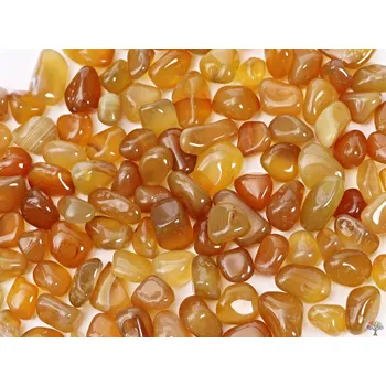 Drahý kámen Magieprirody.cz Tromlovaný kámen Achát žlutý S/M velikost 15 - 30 mm - Brazílie #408 Množství: 1ks