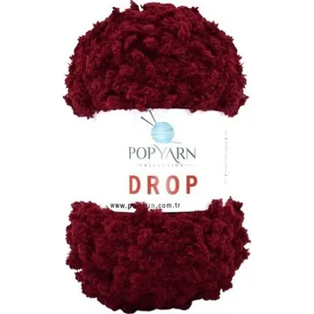 Příze POPYARN Příze Drop B9 - vínová, 100g 55m