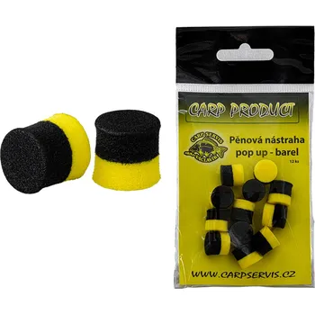 Nástraha Carp Servis Václavík Pěnová nástraha BAREL - 12 mm/žlutá-černá