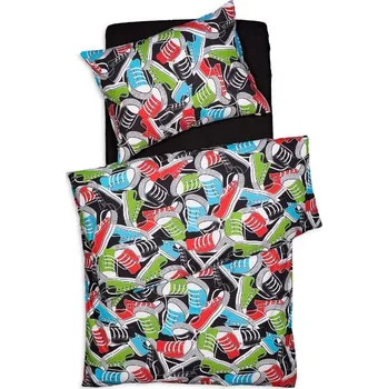 Povlečení SCANquilt povlečení FINO DESIGN shoes černobarevná 140 x 200/70 x 90 cm