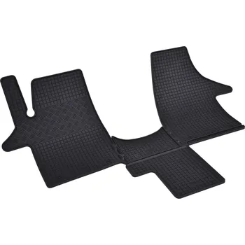 autokoberec Gumové autokoberce Volkswagen T5 Multivan 2místný + tunel (4díl) 2003-2015 | RIGUM