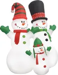 Vánoční nafukovací rodina sněhuláků…