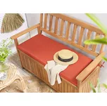 Venkovní podložka podsedák Červený polyester Voděodolný polštář 45 x 108 cm Zahrada Beliani