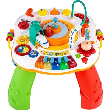 Dětské zboží New Baby Mluvící a hrající stoleček s jezdícím vláčkem CZ/SK