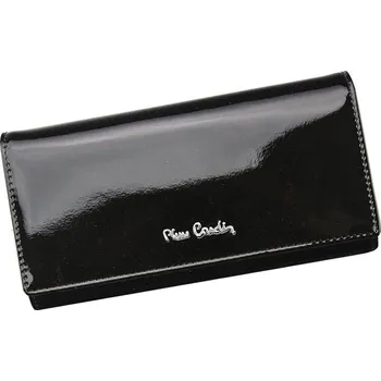 Peněženka Černá lesklá kožená peněženka Pierre Cardin 05 LINE 114