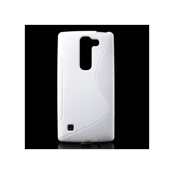 Pouzdro na mobilní telefon Silikonový obal LG Spirit - bílý