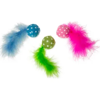 Hračka pro kočku Karlie Hračka pro kočky - Míček s ocáskem Ø 4 x 14 cm