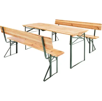 tectake 402503 pivní set hnědý