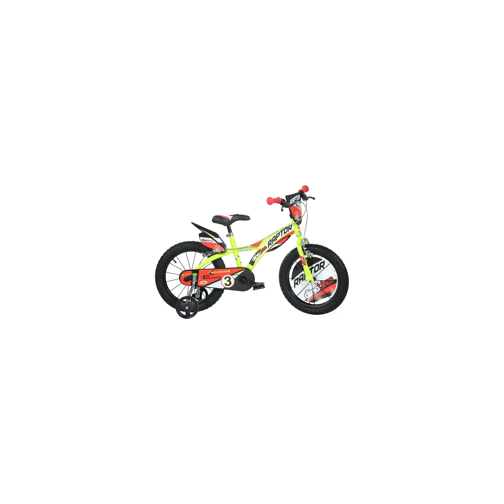 Fotografie 1 - Dětské kolo Dino Bikes 143GLN Raptor 14" 2017 žluté