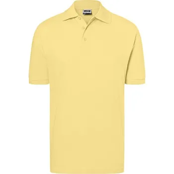 Pánská móda James&amp;Nicholson Unisex polokošile JN070 Light Yellow S