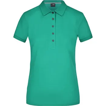 Dámské tričko James&amp;Nicholson Dámská polokošile JN707 Irish Green M