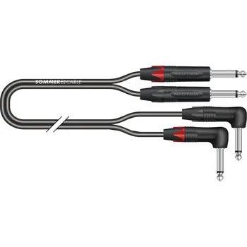 Příslušenství ke zvukové technice Sommer Cable IC Onyx 2x0,25qmm, Black, 6,00m