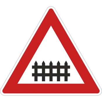 Dopravní značka Dopravní značka A29, Železniční přejezd se závorami Dopravní značka 700 mm trojúhelník