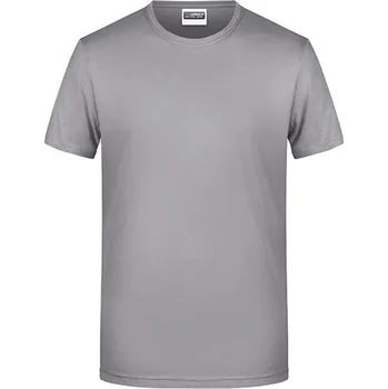 Pánské tričko James&amp;Nicholson JN8008 Pánské triko 8008 Steel Grey XL