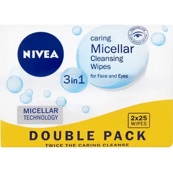 Odličovací ubrousek Nivea Micellar Wipes Aqua Rose odličovací ubrousky 25 ks