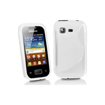 Pouzdro na mobilní telefon Silikonový obal Samsung S5300 Galaxy Pocket - bílý