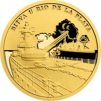 2021 - Zlatá mince 5 NZD Bitva u Rio de La Plata - Válečný rok 1939