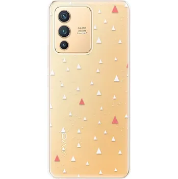 Pouzdro na mobilní telefon Odolné silikonové pouzdro iSaprio - Abstract Triangles 02 - white - Vivo V23 5G