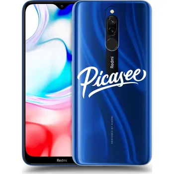 Pouzdro na mobilní telefon Picasee silikonový průhledný obal pro Xiaomi Redmi 8 - Picasee - old logo - white