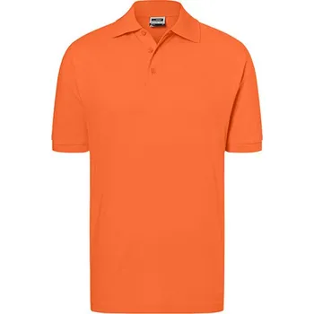 Pánská móda James&amp;Nicholson Unisex polokošile JN070 Dark Orange M