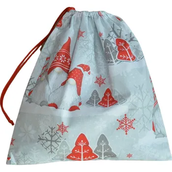 Školní sáček Šatoli.cz Vánoční bavlněný pytlík 34 x 36 cm Skřítci