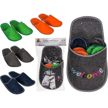 Plstěné pantofle Jumbo 4 páry 38-45 Dámské pantofle Plstěné pantofle Jumbo 4 páry 38-45