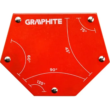 Příslušenství ke svářečce Graphite Svařovací magnetický úhelník, 111 x 136 x 24 mm