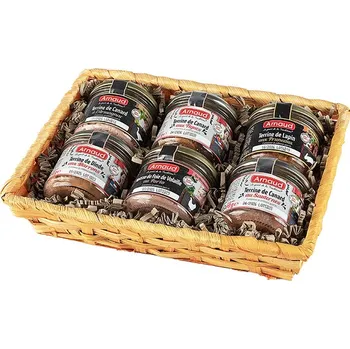 Dárkový potravinový koš Arnaud Degustační zážitek Premium 6x 90 g