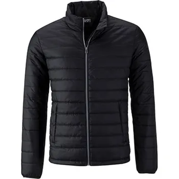 James&Nicholson Pánská prošívaná bunda JN1120 Black M