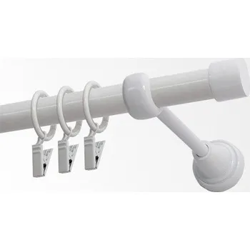 Garnýž kovová 190 cm jednořadá 19 Pullo bílá