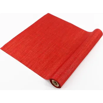 Látková šerpa 36 cm - červená lesklá - 250 CM