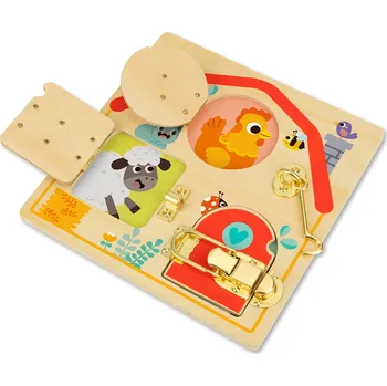 Activity board Tooky Toy Aktivity Board se zámky domácí mazlíčci