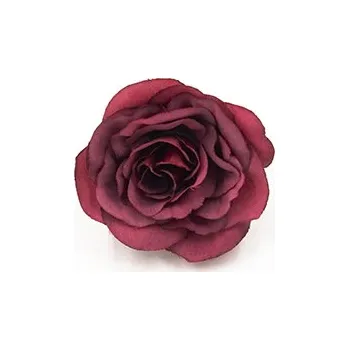 umělá květina Růže 011 vínová