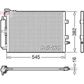 Výparník klimatizace Kondenzátor, klimatizace DENSO DCN23040